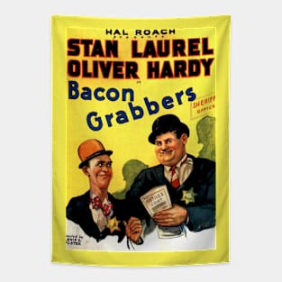 Vintage Comedy Movie Poster - Bacon Grabbers Tapestry