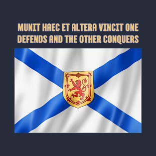 Nova Scotia Flag and Motto T-Shirt