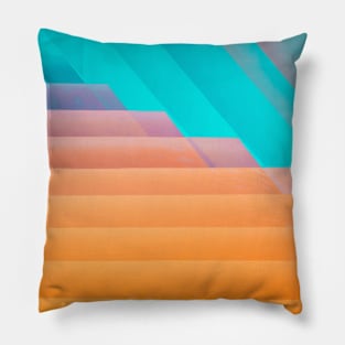 Colorful Rainbow Stripes Pillow