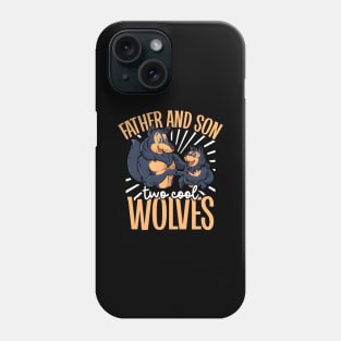 Cool wolves - father and son Phone Case