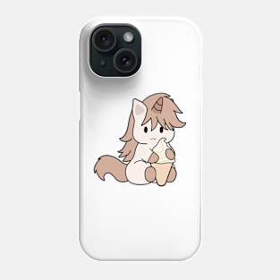 Brown Unicorn Ice Cream Phone Case