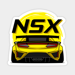 Yellow NSX Rear JDM Magnet