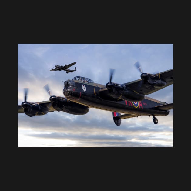 Avro Lancasters by aviationart