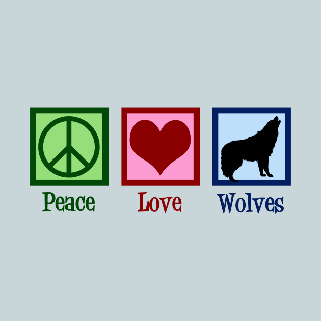 Peace Love Wolves by epiclovedesigns