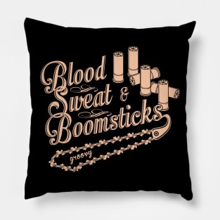 Blood Sweat & Boomsticks Pillow