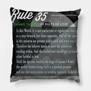 40 RULES OF LOVE - 35 Pillow