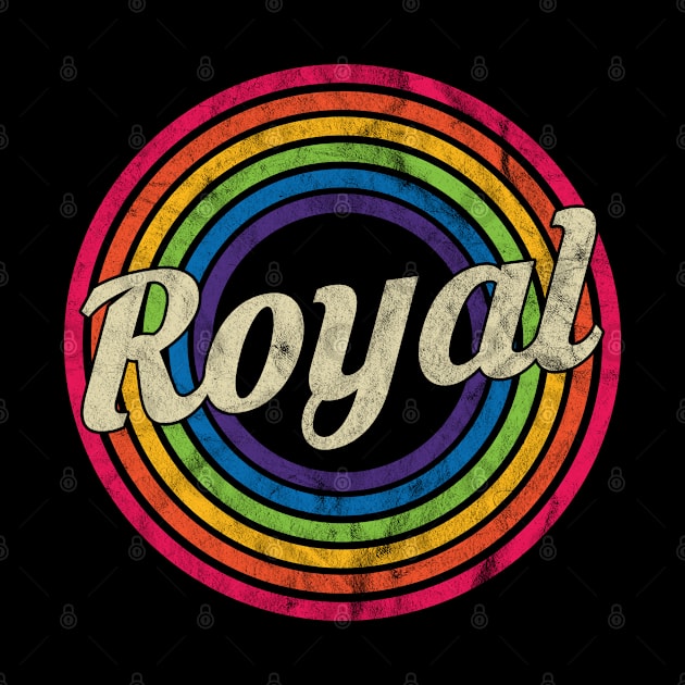 Royal - Retro Rainbow Faded-Style by MaydenArt