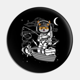 Astronaut Fishing Floki Inu Coin To The Moon Floki Army Crypto Token Cryptocurrency Blockchain Wallet Birthday Gift For Men Women Kids Pin