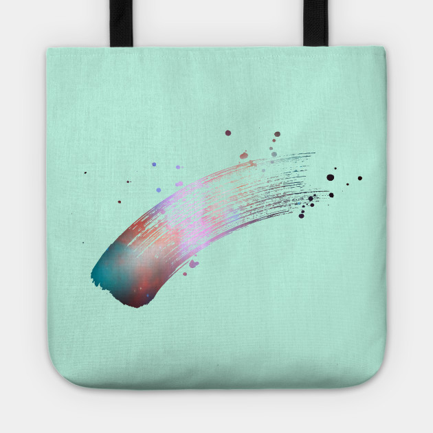 Paint Brush Stroke Galaxy Galaxy Art Tote Bag Teepublic Uk