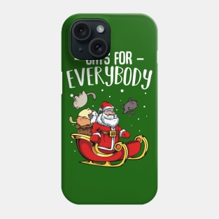 Cat - Cats For Everybody - Funny Christmas Santa Claus Phone Case