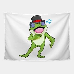 Frog as Singer with Deep voice Tapestry