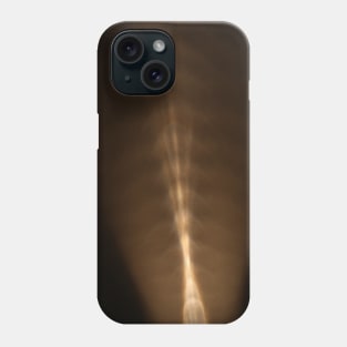 Lumina Golden Beam · refracted ray of light on black surface · abstract photo Phone Case