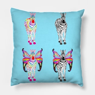 Zebras and zebraflys! Pillow