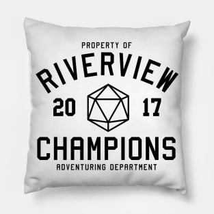 Riverview Champions Adventuring Dept. (Dark) Pillow