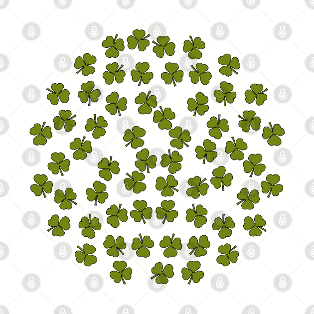 Shamrocks Green on St Patricks Day by ellenhenryart