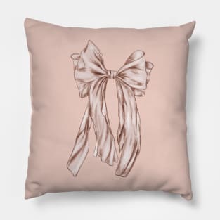 Cute Pink Bow Pillow