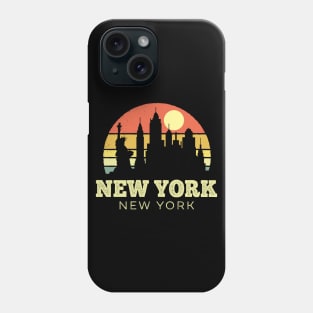 New York New York Vintage Sunset Phone Case