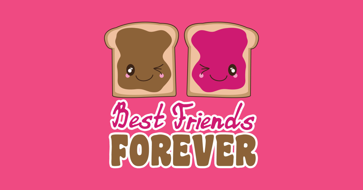 cute peanut butter jelly bff best friends forever kawaii peanut