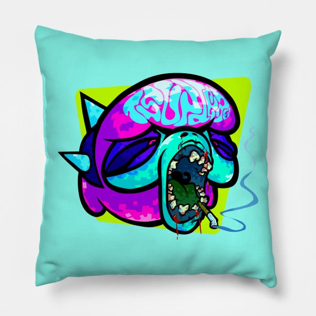 Bloody Catrina Gutierrez Pillow by RebelTaxi