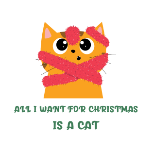 All I Want for Christmas is A Cat T-Shirt