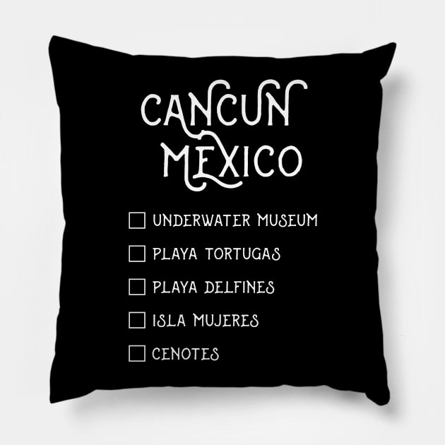 Cancun Mexico Pillow by bluerockproducts