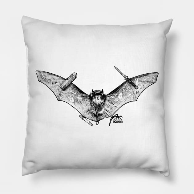 Bat Pillow by Peter Ricq