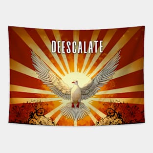 Deescalate: Peaceful and Sustainable Coexistence on a Dark Background Tapestry