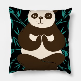 Stay Calm Panda Pillow