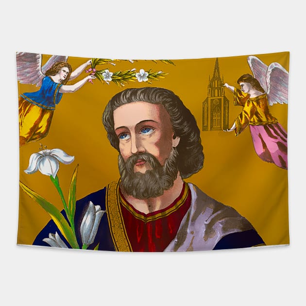 Saint Joseph San Jose Tapestry by Marccelus