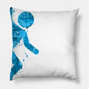 Portal (Blue Half) Pillow