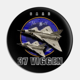 Saab 37 Viggen Swedish Multi Combat Aircraft Pin