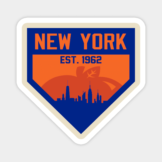 New York M Home Plate Skyline Magnet by CasualGraphic