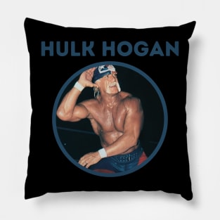 hulk hogan ll blue dark Pillow