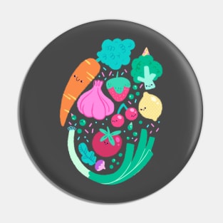 Veggies party Pin