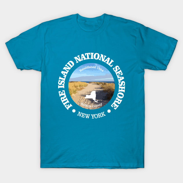 Discover Fire Island National Seashore (rd) - Fire Island - T-Shirt