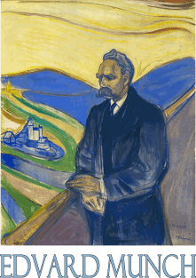 Portrait of Friederich Nietzsche by Edvard Munch Magnet