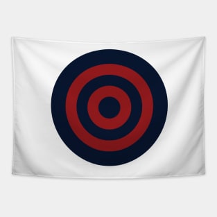 Navy Red Red Circles Tapestry