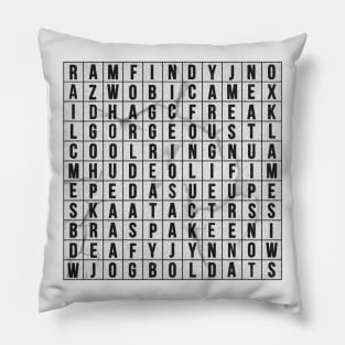 Crossword Pillow