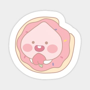 Sweet Donut Baby Apeach | Peach Donut | Doughnut Magnet