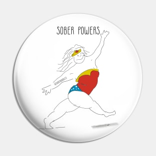 Sober Powers Pin