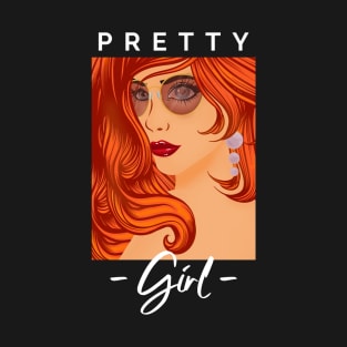 Pretty girl, totes, phone cases, lap top covers, stickers, pins, T-Shirt