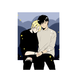 Banana Fish: Ash and Eji Under The Stars T-Shirt