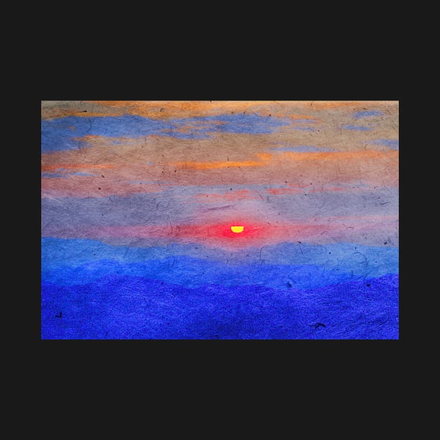 Paper-textured Sunset by WesternExposure