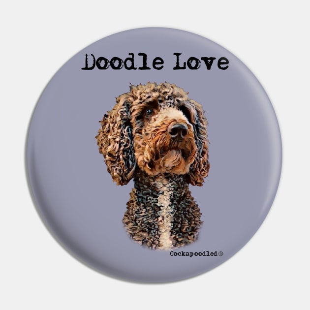 Doodle Dog Love Pin by WoofnDoodle 