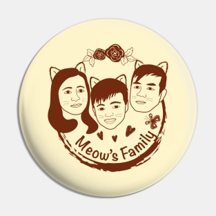 Cats Meow Family Pin