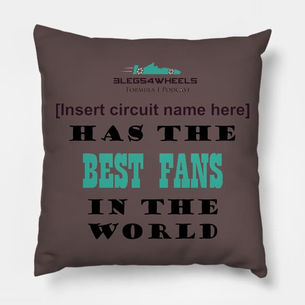 Pole Position Pillow by 3Legs4Wheels