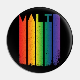 Valid and Human Gay Pride Pin