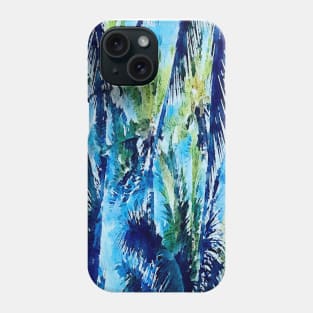 coconut palm trees art painting Phone Case