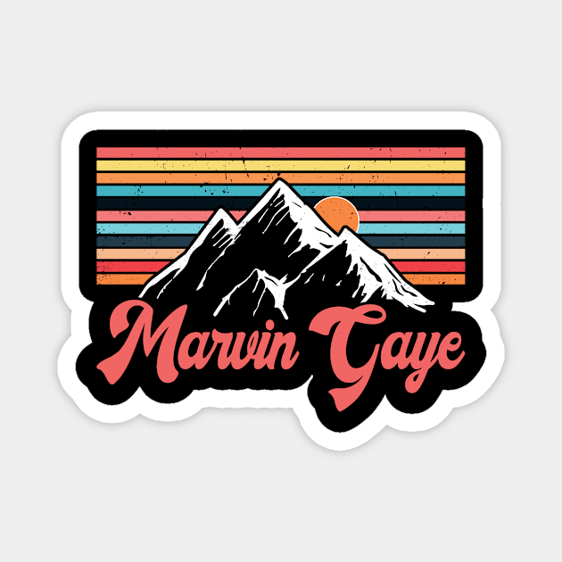 Graphic Lovely Marvin Name Flowers Retro Vintage Styles Magnet by Gorilla Animal