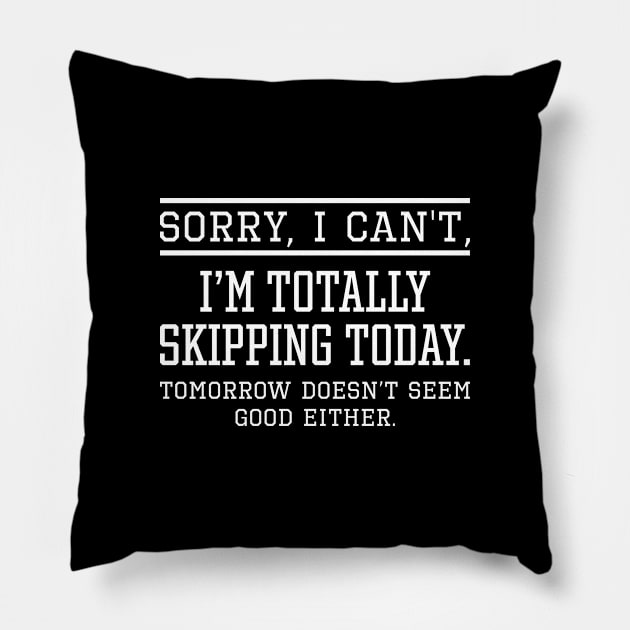 Skipping Today Pillow by LuckyFoxDesigns